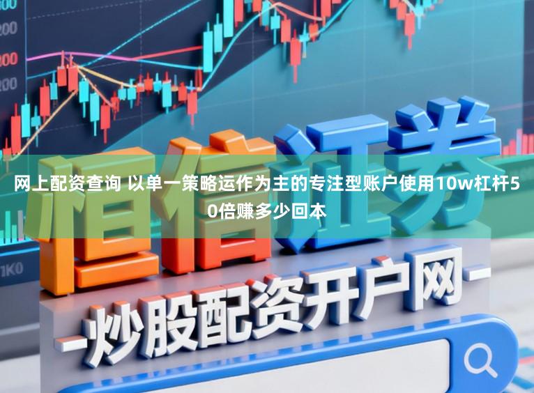 网上配资查询 以单一策略运作为主的专注型账户使用10w杠杆50倍赚多少回本