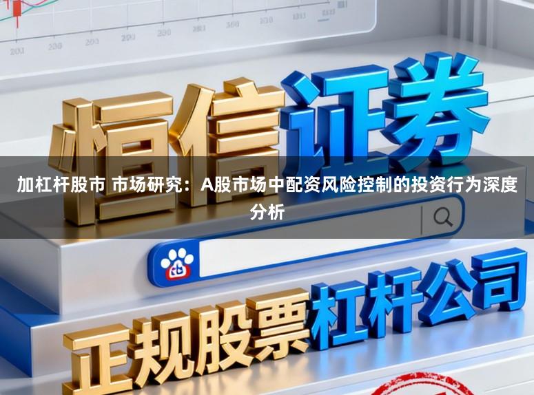 加杠杆股市 市场研究：A股市场中配资风险控制的投资行为深度分析